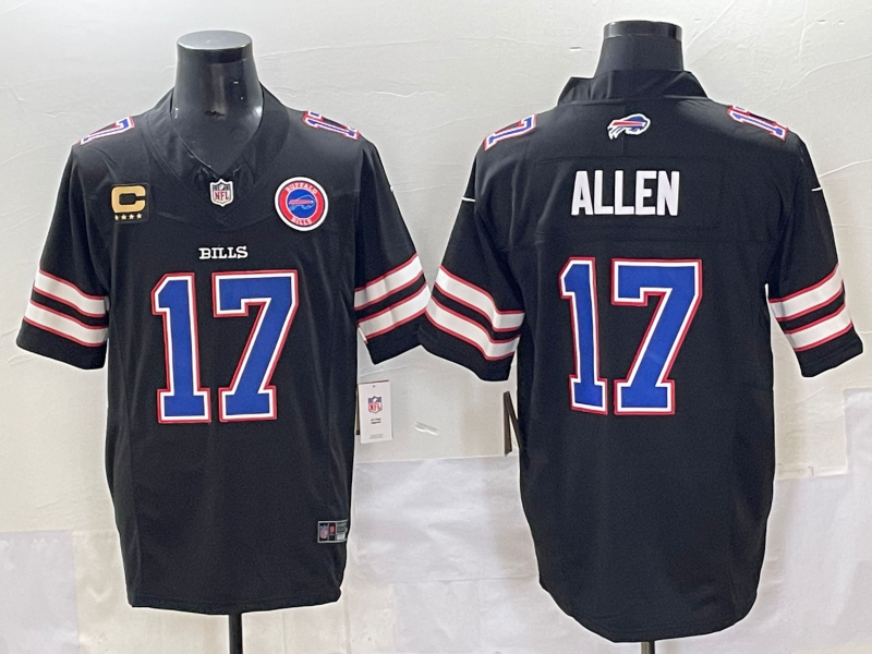Men 2025 Buffalo Bills #17 Allen Black Nike Limited NFL Jersey style 002